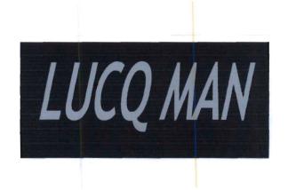 Trademark LUCQ MAN