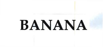 Trademark BANANA