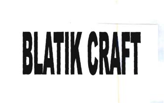 Trademark BLATIK CRAFT