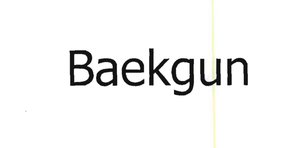 Trademark BAEKGUN