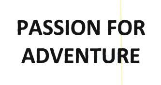 Trademark PASSION FOR ADVENTURE