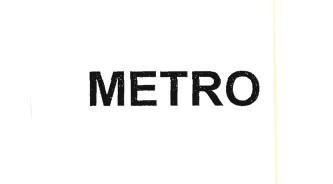 Trademark METRO