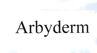 Trademark ARBYDERM