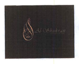 Trademark AL-SHUKRAN