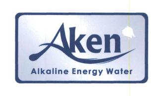 Trademark AKEN ALKALINE ENERGY WATER