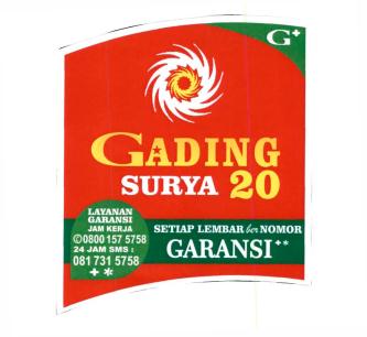 Trademark GADING SURYA 20