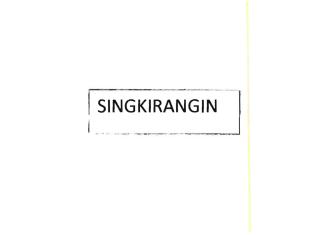 Trademark SINGKIRANGIN