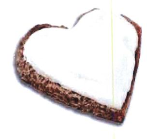 Trademark DEVICE MARK (CHEESE SPREAD WITH HEART SHAPE)