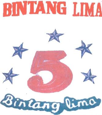 Trademark BINTANG LIMA & LUKISAN BINTANG