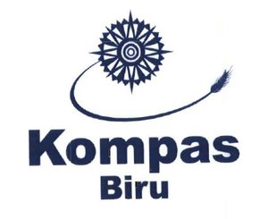 Trademark KOMPAS BIRU+ LOGO KOMPAS