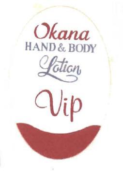 Trademark OKANA HAND & BODY LOTION
