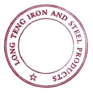 Trademark LONG TENG IRON AND STEEL PRODUCTS