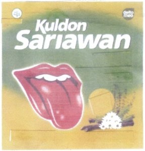 Trademark KULDON SARIAWAN + luk bibir dan lidah