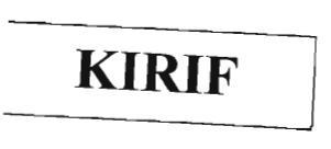 Trademark KIRIF