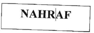 Trademark NAHRAF