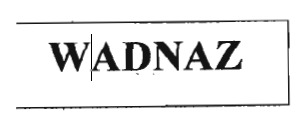 Trademark WADNAZ