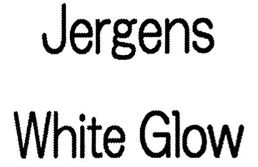 Trademark JERGENS WHITE GLOW