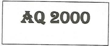 Trademark AQ 2000