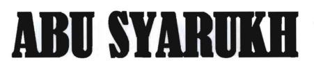 Trademark ABU SYARUKH