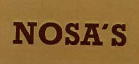 Trademark NOSA'S