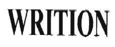 Trademark WRITION