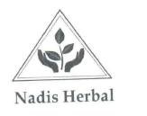 Trademark NADIS HERBAL + Logo segi tiga/tangan