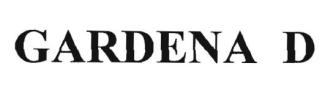 Trademark GARDENA D