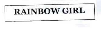 Trademark RAINBOW GIRL
