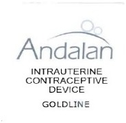 Trademark ANDALAN INTRAUTERINE CONTRACEPTIVE DEVICE GOLDLINE