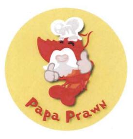 Trademark PAPA PRAWN + lukisan