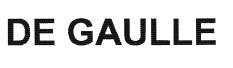 Trademark DE GAULLE