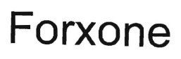 Trademark FORXONE