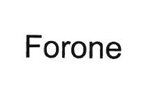 Trademark FORONE