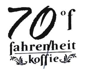 Trademark 70 f fahrenheit koffie + Logo