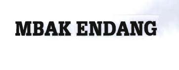 Trademark MBAK ENDANG