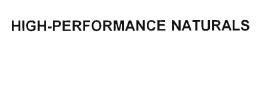 Trademark HIGH-PERFORMANCE NATURALS