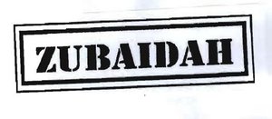 Trademark ZUBAIDAH