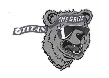 Trademark TITAN THE GRIZZ + LOGO