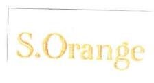 Trademark S.ORANGE