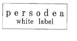 Trademark persodea white label