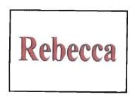 Trademark REBECCA