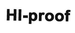 Trademark HI-PROOF