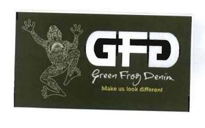 Trademark GFD GREEN FROG DENIM MAKE US LOOK DIFFERENT + lukisan katak