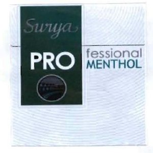 Trademark SURYA PROFESSIONAL MENTHOL