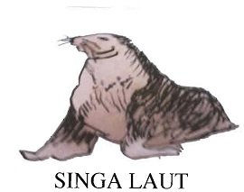 Trademark SINGA LAUT + Lukisan