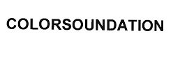 Trademark COLORSOUNDATION