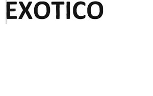 Trademark EXOTICO