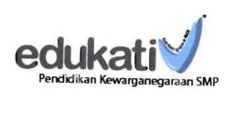 Trademark " edukatiV Pendidikan Kewarganegaraan SMP + LOGO"