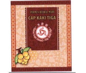 Trademark Permen Herbal Madu Cap Kaki Tiga