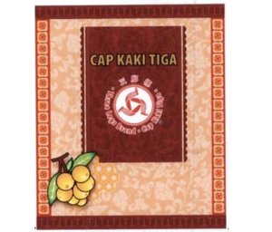 Trademark Cap Kaki Tiga dan lukisan buah